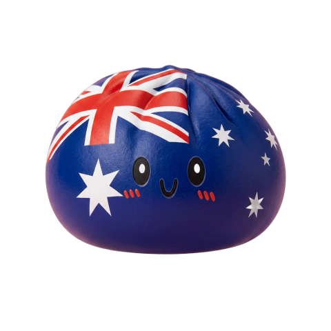 Flag Squishy Dumpling Australien beim Drücken, weiches Material