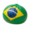 Dumpling Squishy Flag Brasilien beim Drücken, weiches Material