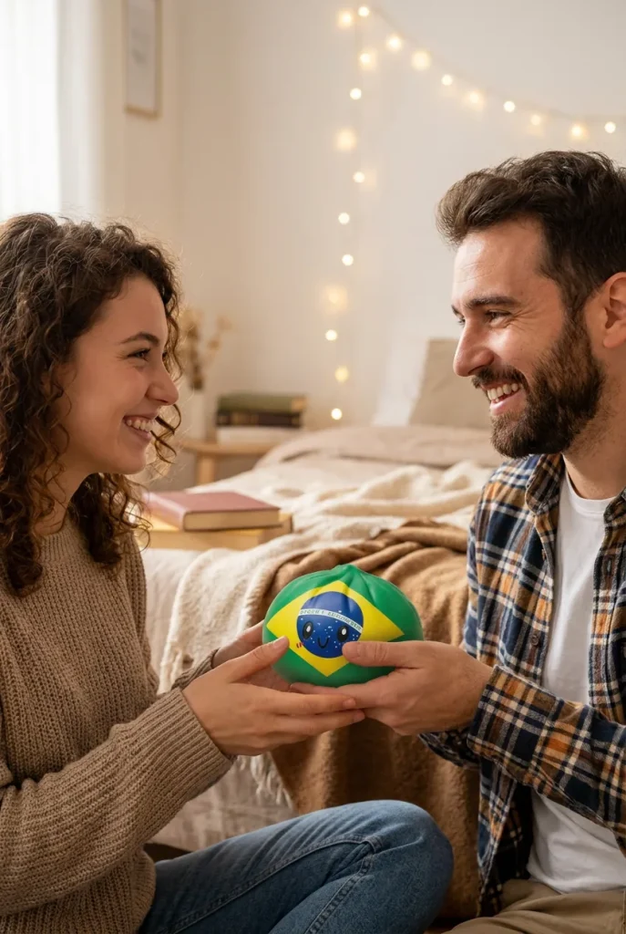 Dumpling Squishy Flag Brasilien als Geschenkidee