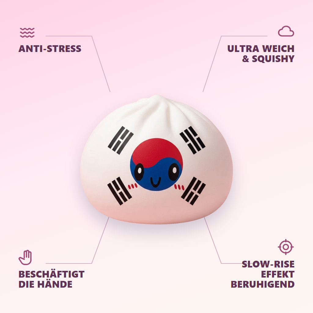 Flag Squishy Dumpling Südkorea — seine Vorteile
