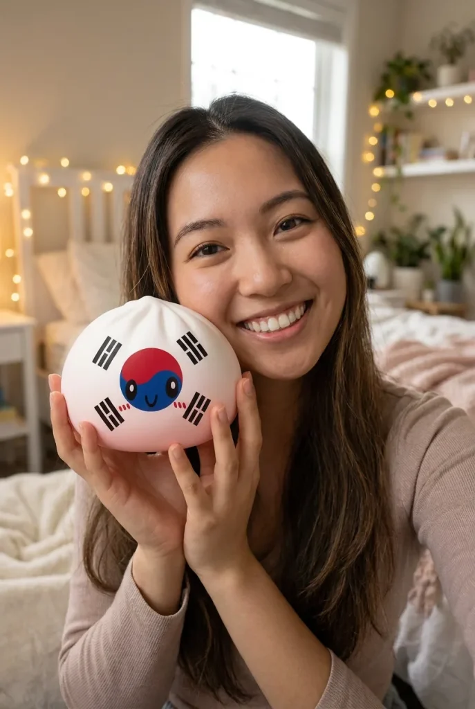 Flag Squishy Dumpling Südkorea im Alltag
