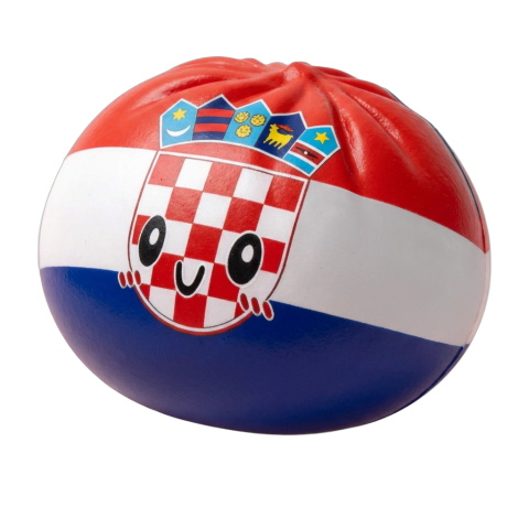 Flag Squishy Dumpling Kroatien beim Drücken, weiches Material