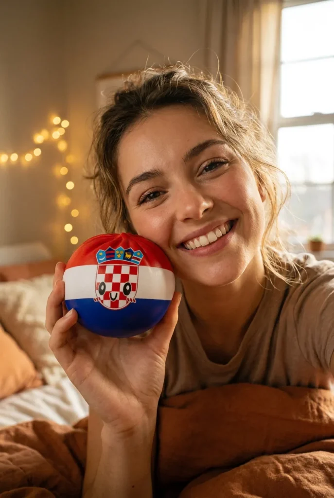 Flag Squishy Dumpling Kroatien im Alltag
