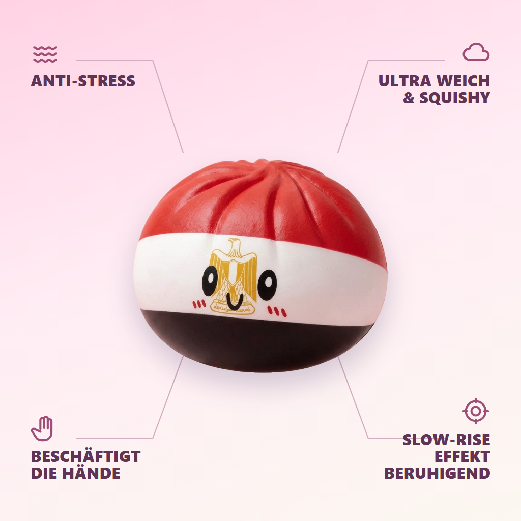 Flag Dumpling Squishy Ägypten – Kawaii Länder-Squishy — seine Vorteile