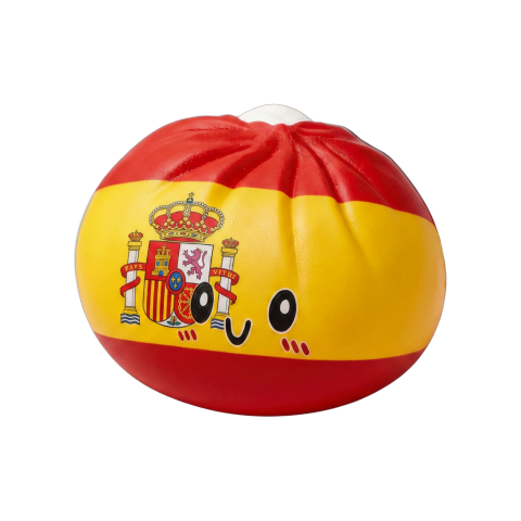 Squishy Flag Dumpling Spanien beim Drücken, weiches Material