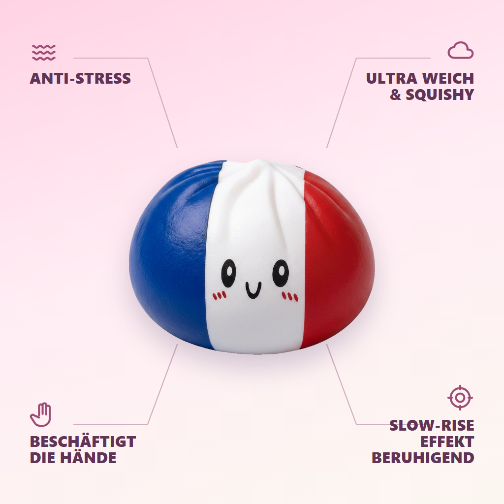 France Flag Squishy Dumpling Trikolore — seine Vorteile