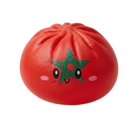 Flag Squishy Dumpling Marokko beim Drücken, weiches Material