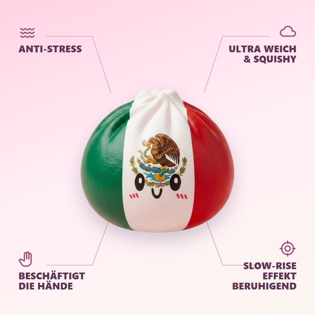 Flag Squishy Dumpling Mexiko – Grün-Weiß-Rot — seine Vorteile