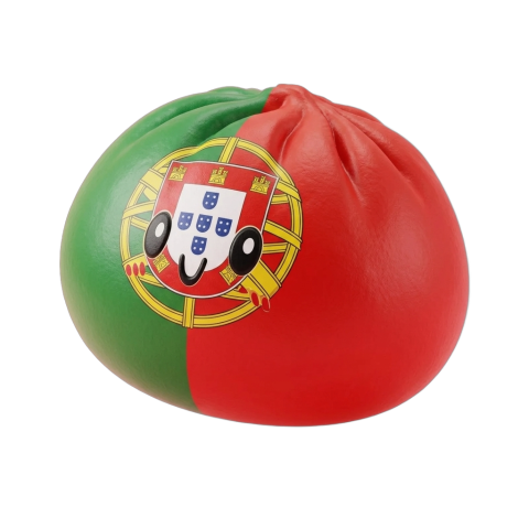 Squishy Dumpling Portugal – Flagge zum Drücken beim Drücken, weiches Material