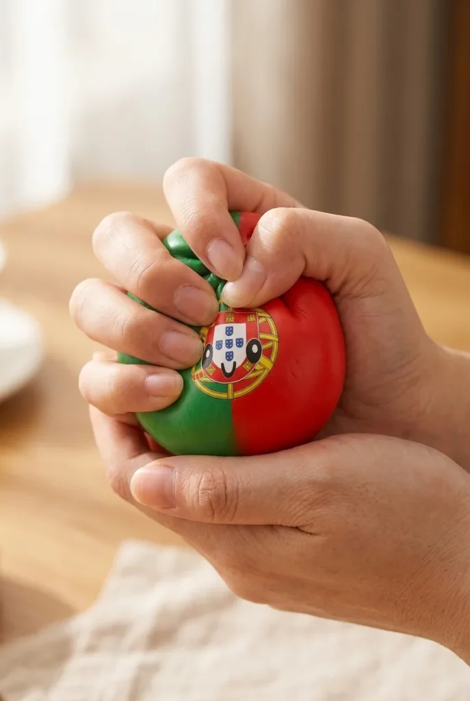 Squishy Dumpling Portugal – Flagge zum Drücken beim Drücken