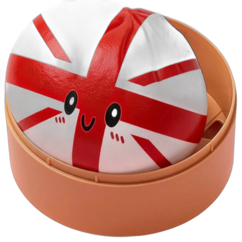 Flag Squishy Toy Dumpling Großbritannien beim Drücken, weiches Material