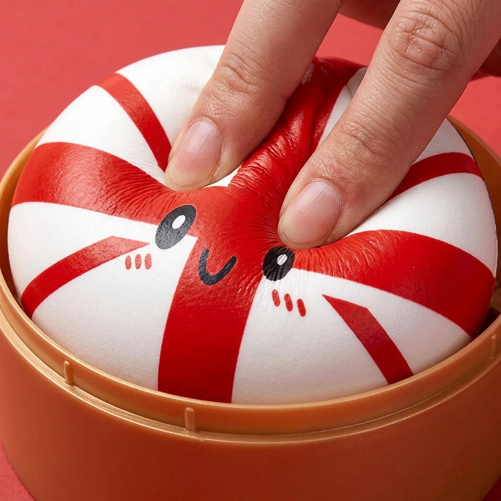 Flag Squishy Toy Dumpling Großbritannien — slow-rise Effekt, der Schaum federt langsam zurück