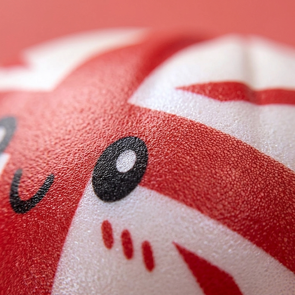 Flag Squishy Toy Dumpling Großbritannien — Makro-Nahaufnahme der Textur