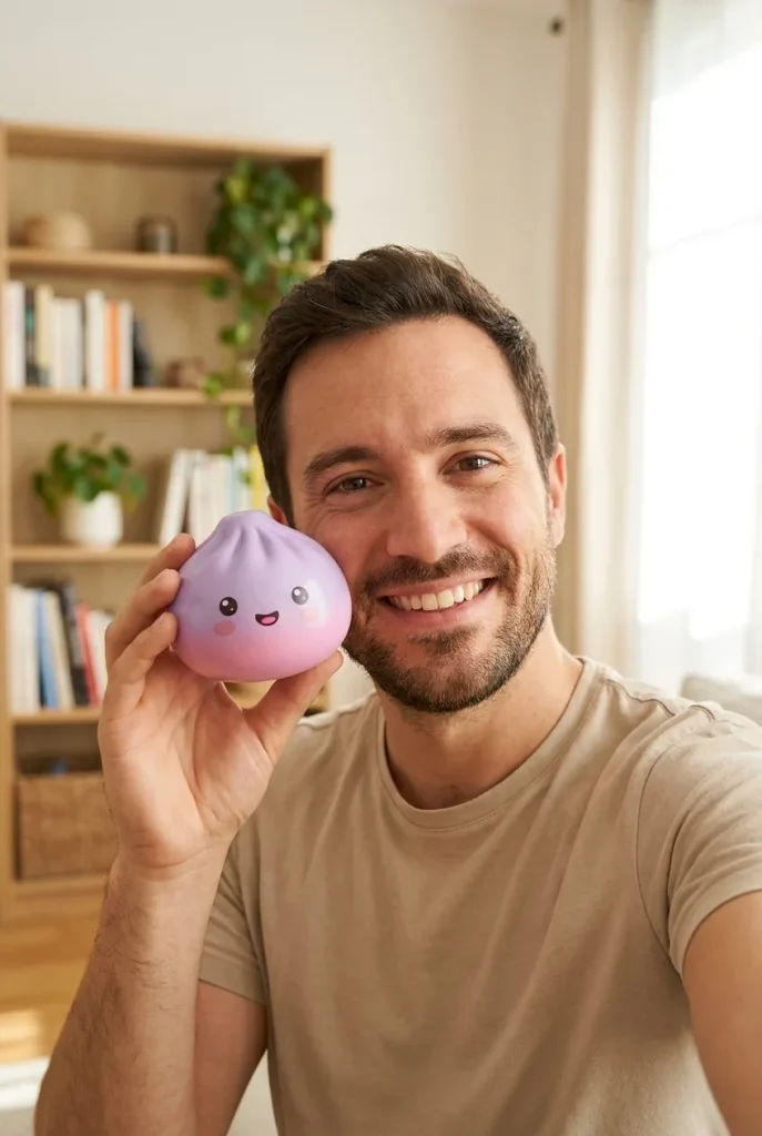 Dumpling Squishy Mystery Kuschel-Überraschung im Alltag