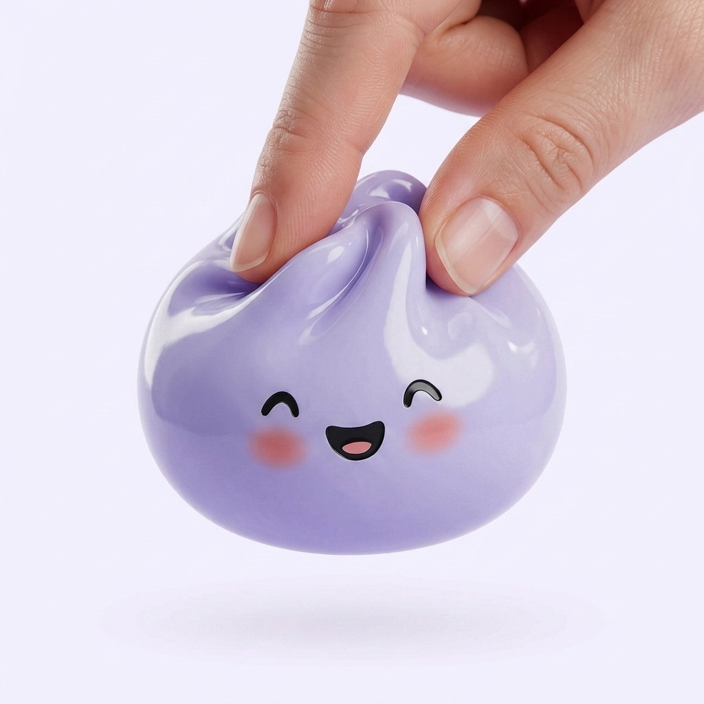 Dumpling Squishy Mystery Kuschel-Überraschung beim Drücken, weiches Material