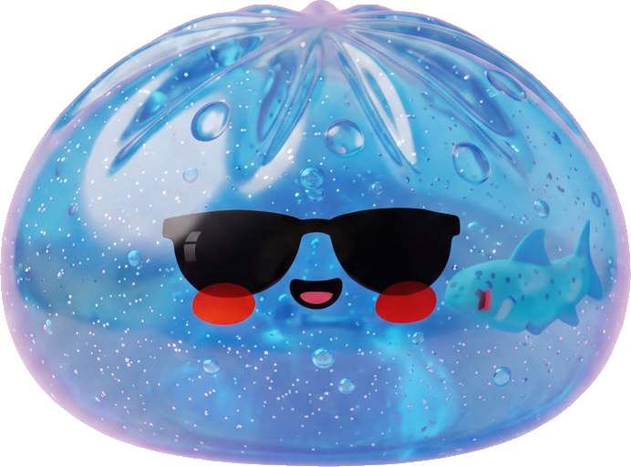 Dumpling Squishy Sonnenbrille Chill beim Drücken, weiches Material