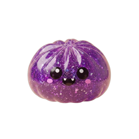 Dumpling Squishy Vampire Halloween Glitter beim Drücken, weiches Material