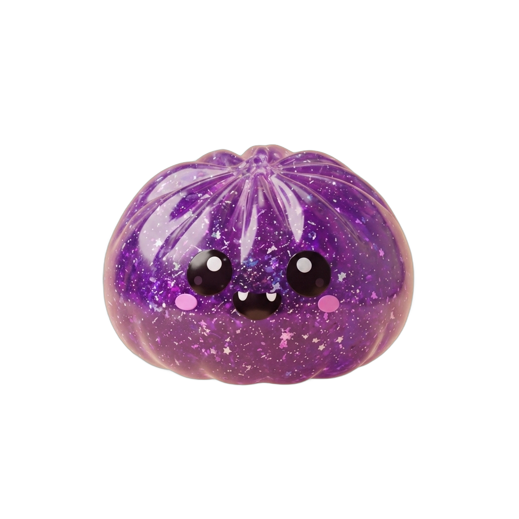 Dumpling Squishy Vampire Halloween Glitter beim Drücken, weiches Material