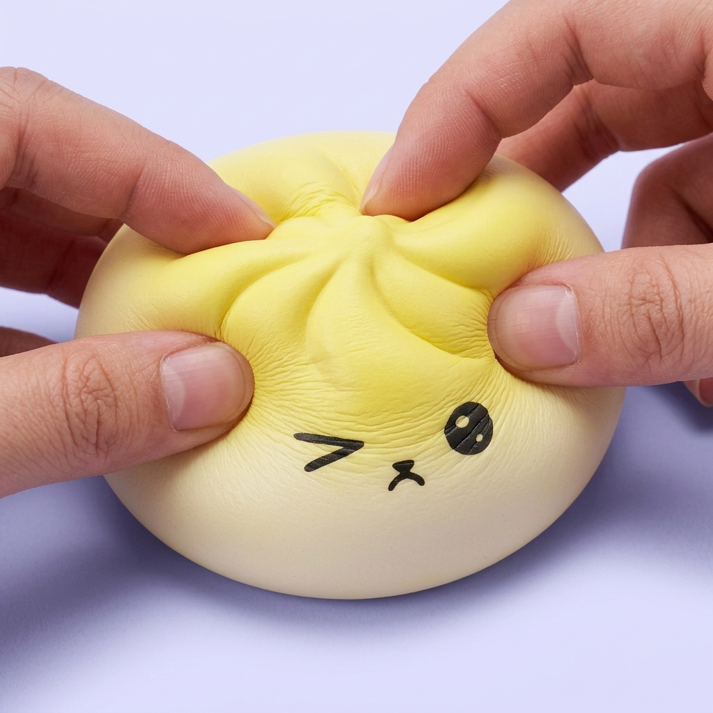 Mystery Dumpling Squishy Viral-Trend — slow-rise Effekt, der Schaum federt langsam zurück