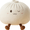 Dumplings Squishy Toy Weiß XXL beim Drücken, weiches Material