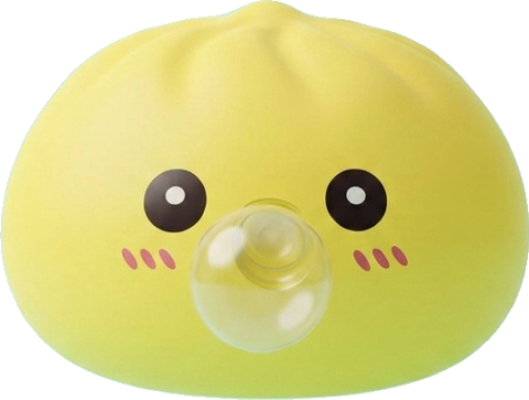 Jumbo Dumpling Squishy Gelb Riesig beim Drücken, weiches Material