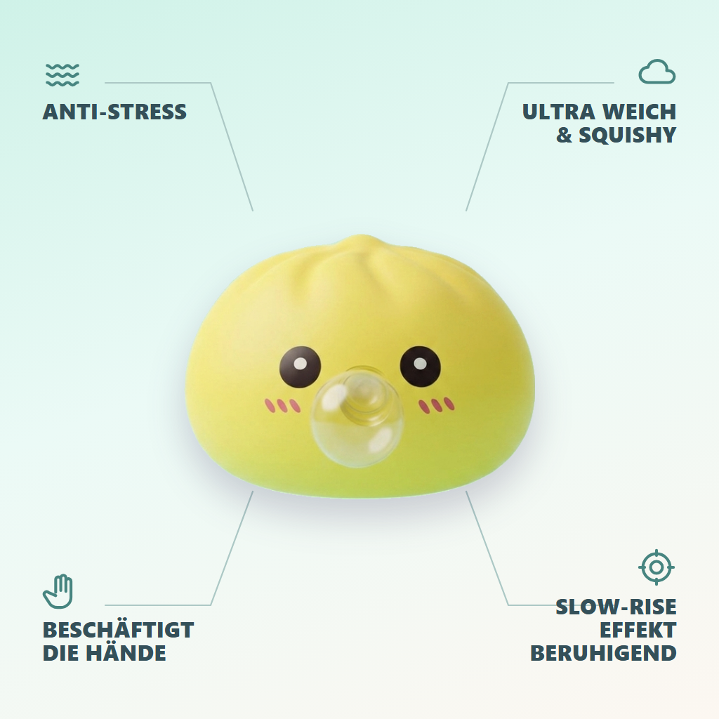 Jumbo Dumpling Squishy Gelb Riesig — seine Vorteile