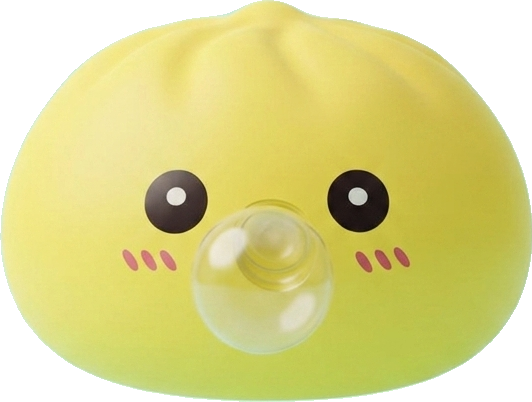 Jumbo Dumpling Squishy Gelb Riesig beim Drücken, weiches Material