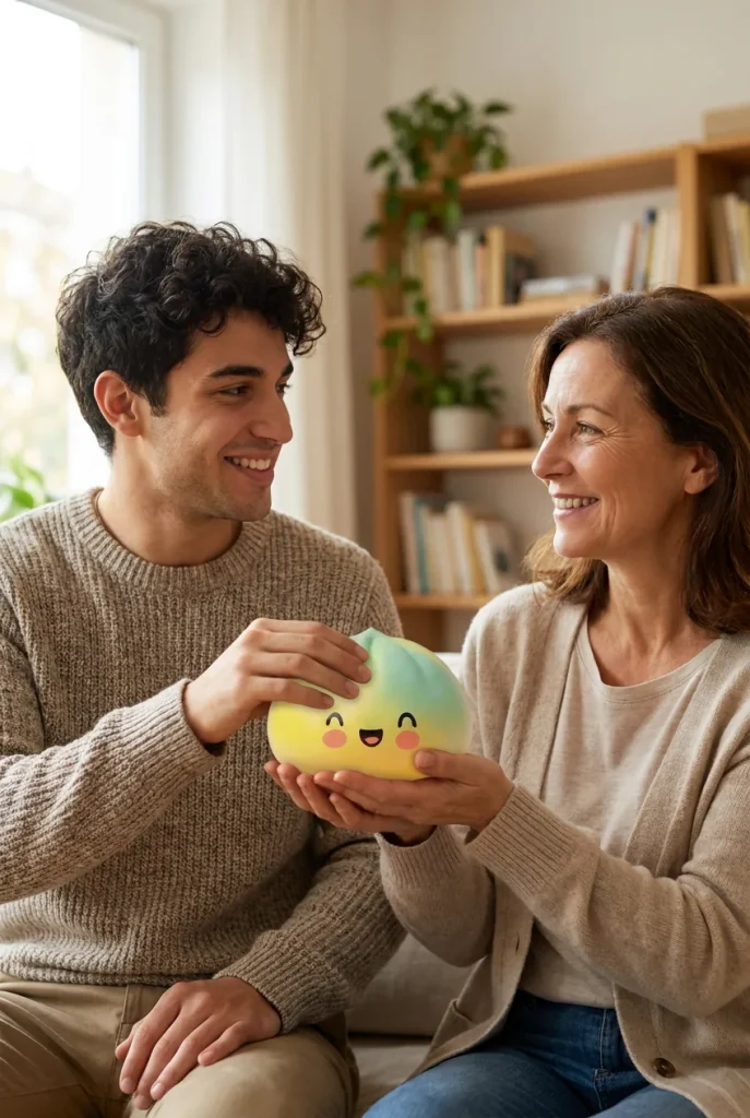 Squishy Dumpling Sunset Gelb als Geschenkidee