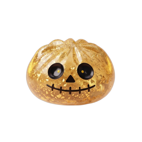 Dumpling Squishy Zombie Halloween Glitter Gold beim Drücken, weiches Material