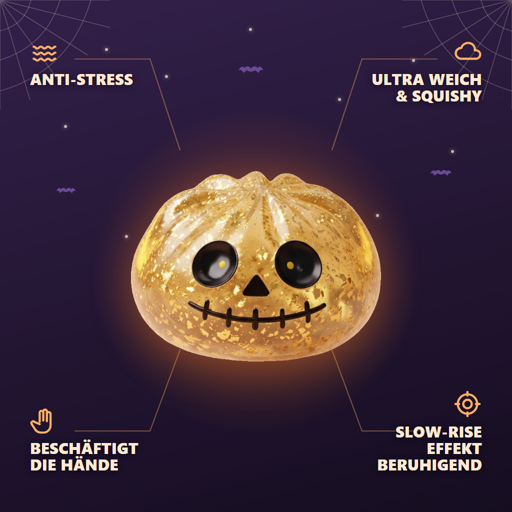 Dumpling Squishy Zombie Halloween Glitter Gold — seine Vorteile