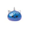 Dumpling Squishy Einhorn Glitter Blau beim Drücken, weiches Material