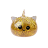 Einhorn Glitter Dumpling Squishy Gold beim Drücken, weiches Material