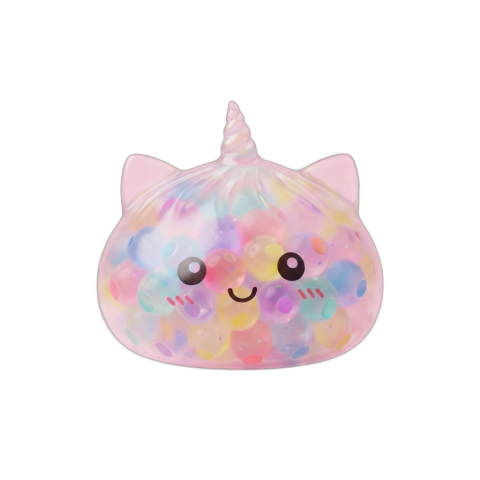 Squishy Dumpling Einhorn Bubble Pastell Multicolor beim Drücken, weiches Material
