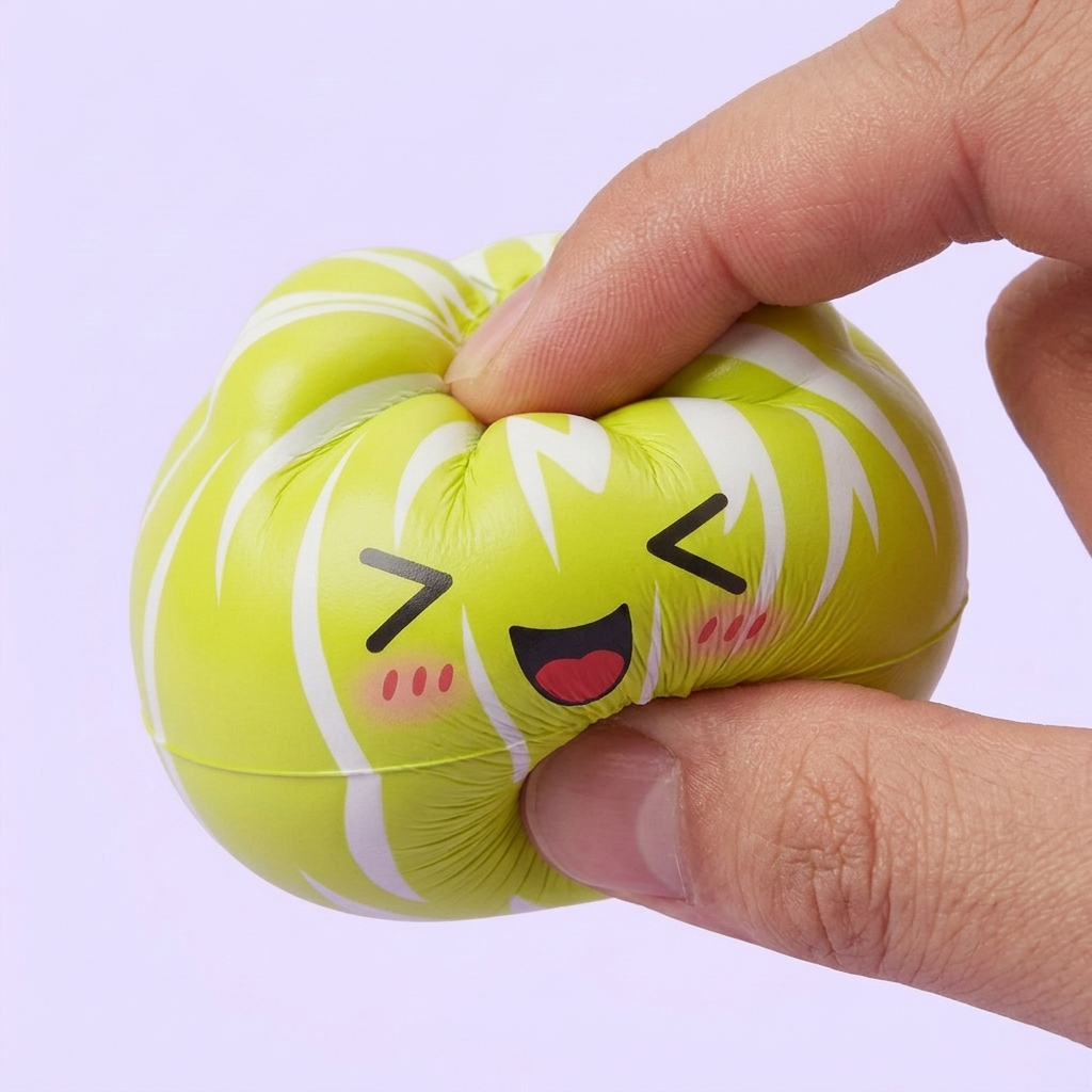Squishy Dumpling Mystery Happy Faces Box — slow-rise Effekt, der Schaum federt langsam zurück