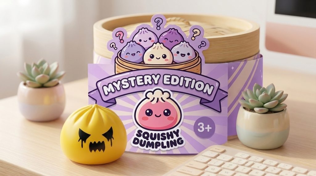Dumpling Squishy Geist Mystery in seiner kawaii Umgebung