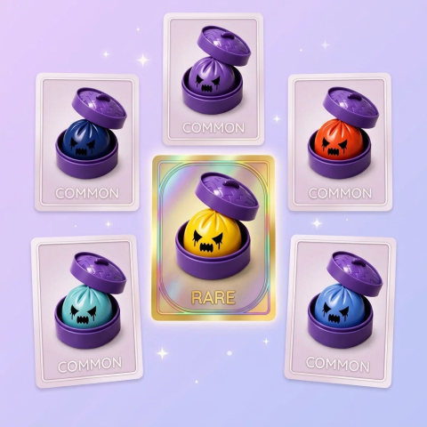 Dumpling Squishy Geist Mystery beim Drücken, weiches Material