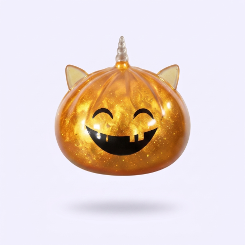 Squishy Dumpling Mystery Halloween Einhorn beim Drücken, weiches Material