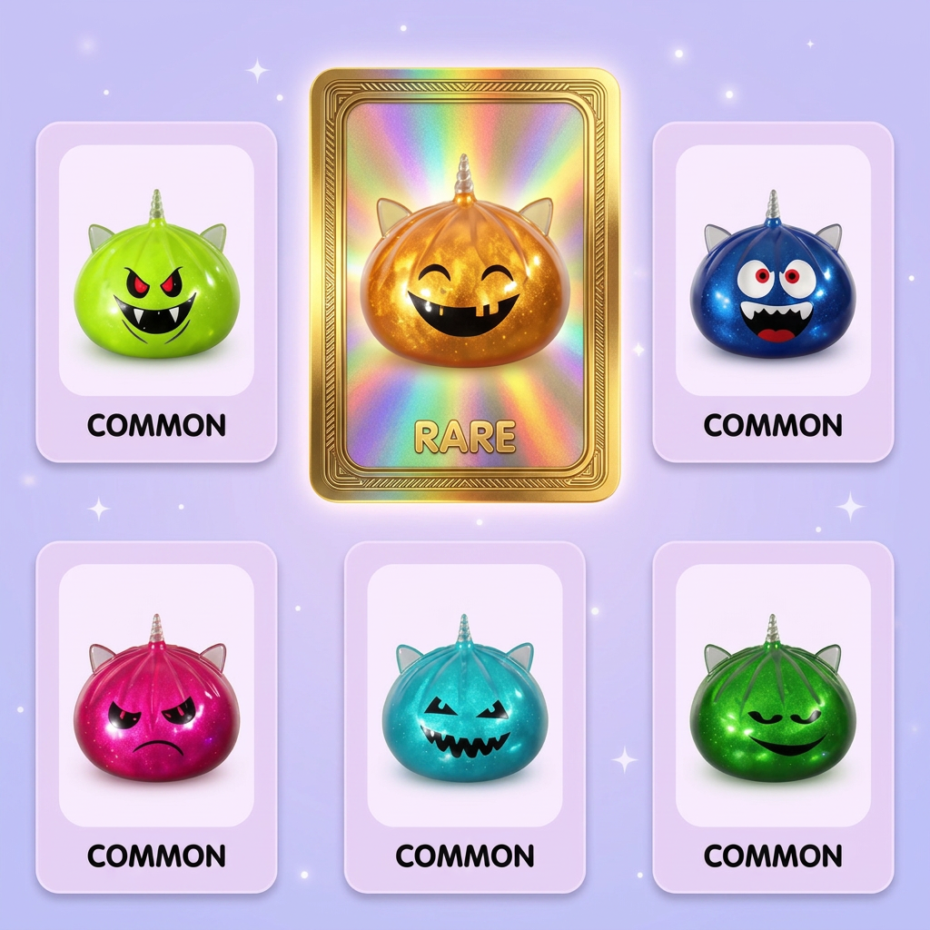 Squishy Dumpling Mystery Halloween Einhorn beim Drücken, weiches Material