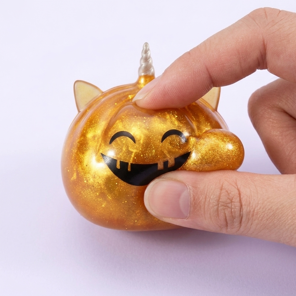 Squishy Dumpling Mystery Halloween Einhorn — slow-rise Effekt, der Schaum federt langsam zurück