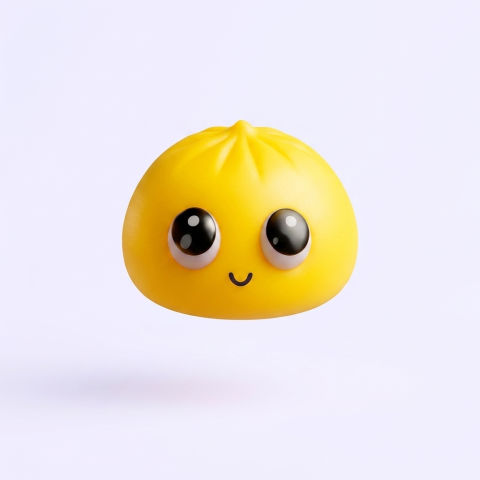 Dumpling Squishy Mystery Pop Großaugen beim Drücken, weiches Material