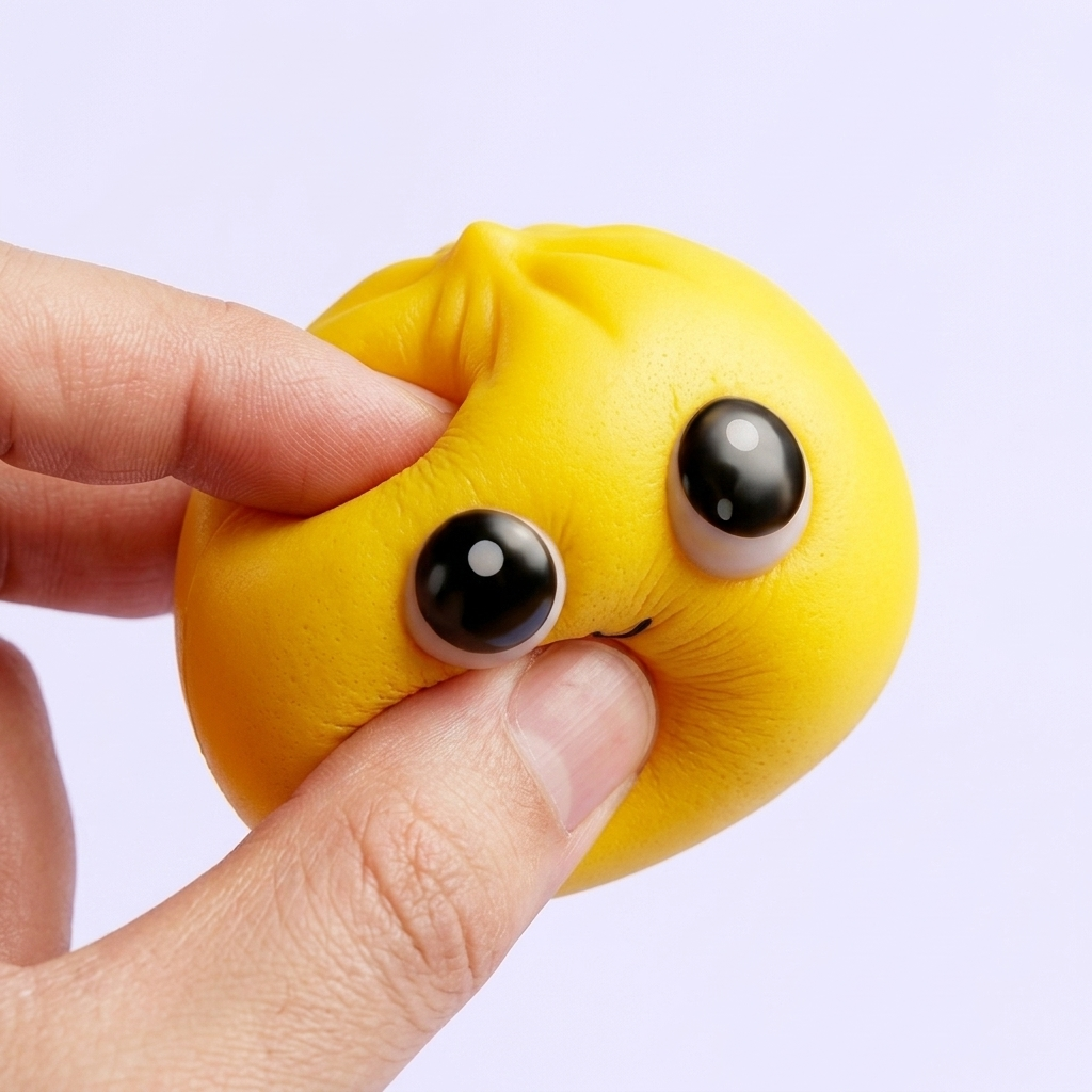 Dumpling Squishy Mystery Pop Großaugen — slow-rise Effekt, der Schaum federt langsam zurück