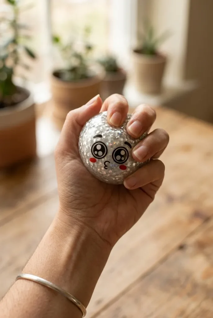 Squishy Dumpling Mystery Puppy Eyed Blindbox beim Drücken