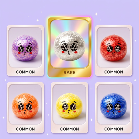Squishy Dumpling Mystery Puppy Eyed Blindbox beim Drücken, weiches Material
