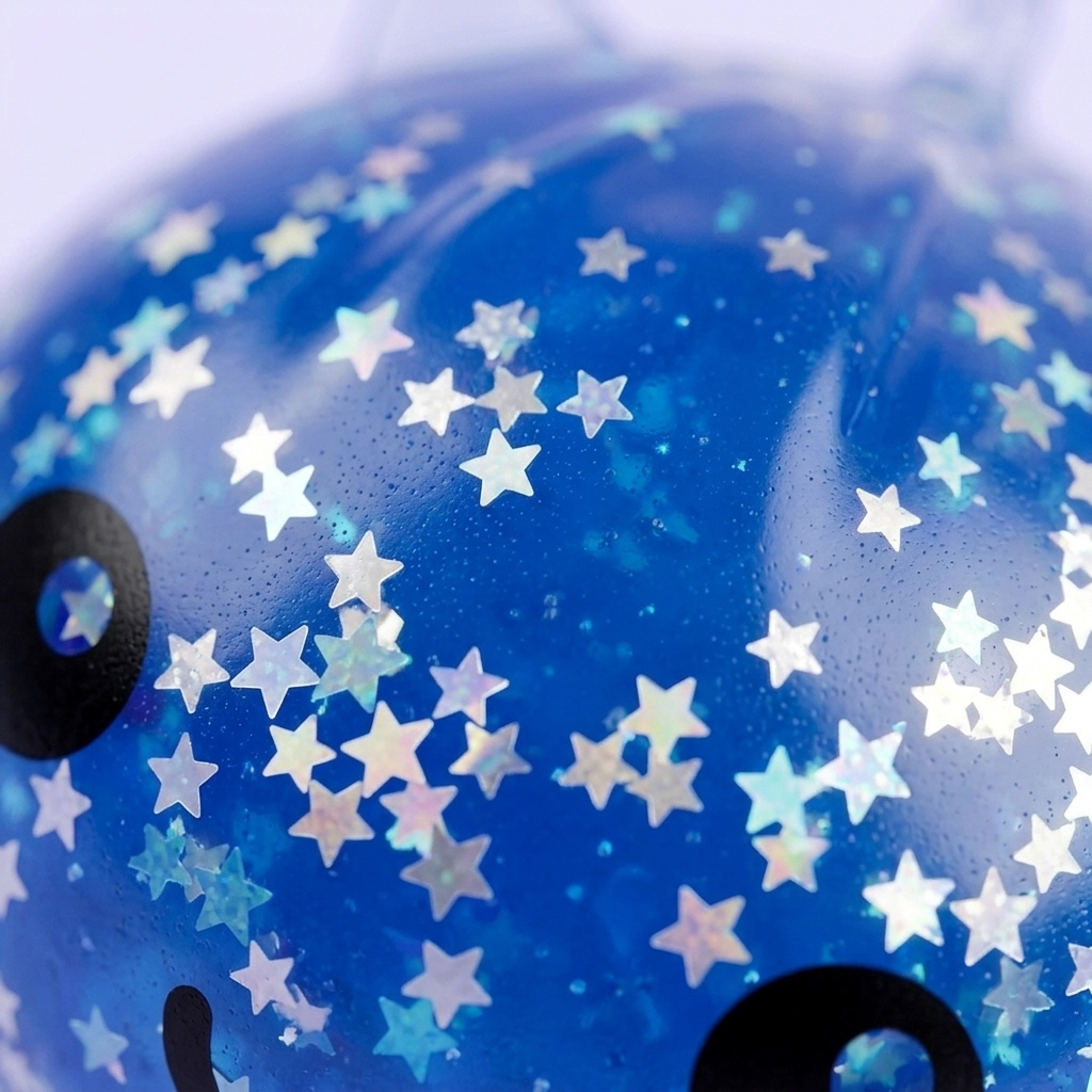 Squishy Dumpling Einhorn Mystery Glitter — Makro-Nahaufnahme der Textur