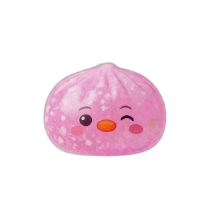 Penguin Dumpling Squishy Bonbonrosa beim Drücken, weiches Material
