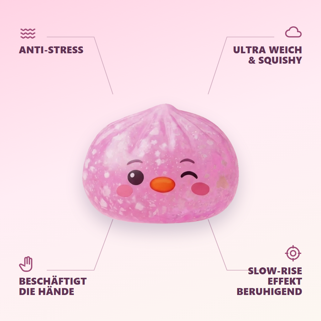 Penguin Dumpling Squishy Bonbonrosa — seine Vorteile