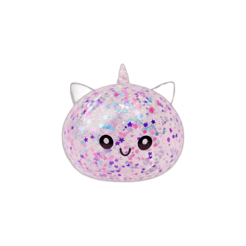 Dumpling Squishy Einhorn Sparkle Weiß beim Drücken, weiches Material