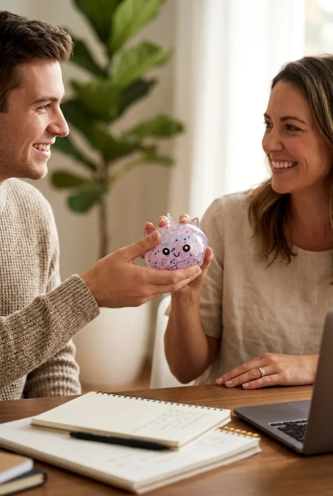 Dumpling Squishy Einhorn Sparkle Weiß als Geschenkidee