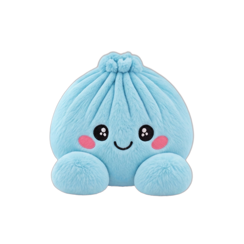Dumpling Squishy Himmelblau Plüsch beim Drücken, weiches Material