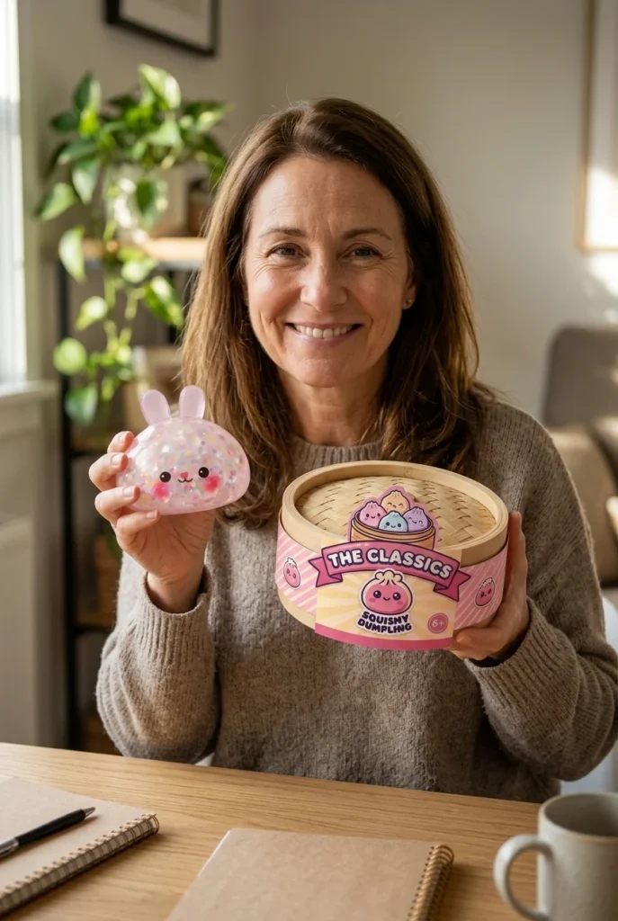 Dumpling Squishy Hase Bubble mit seiner Box